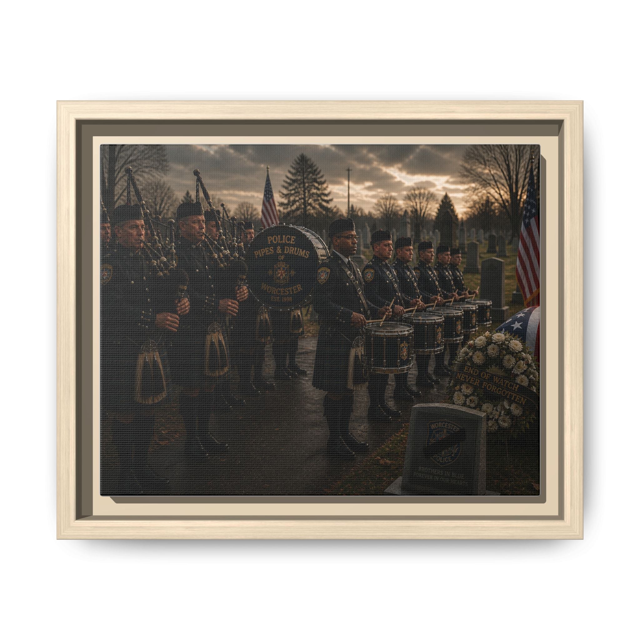 Matte Canvas, Framed (Multi-color)
