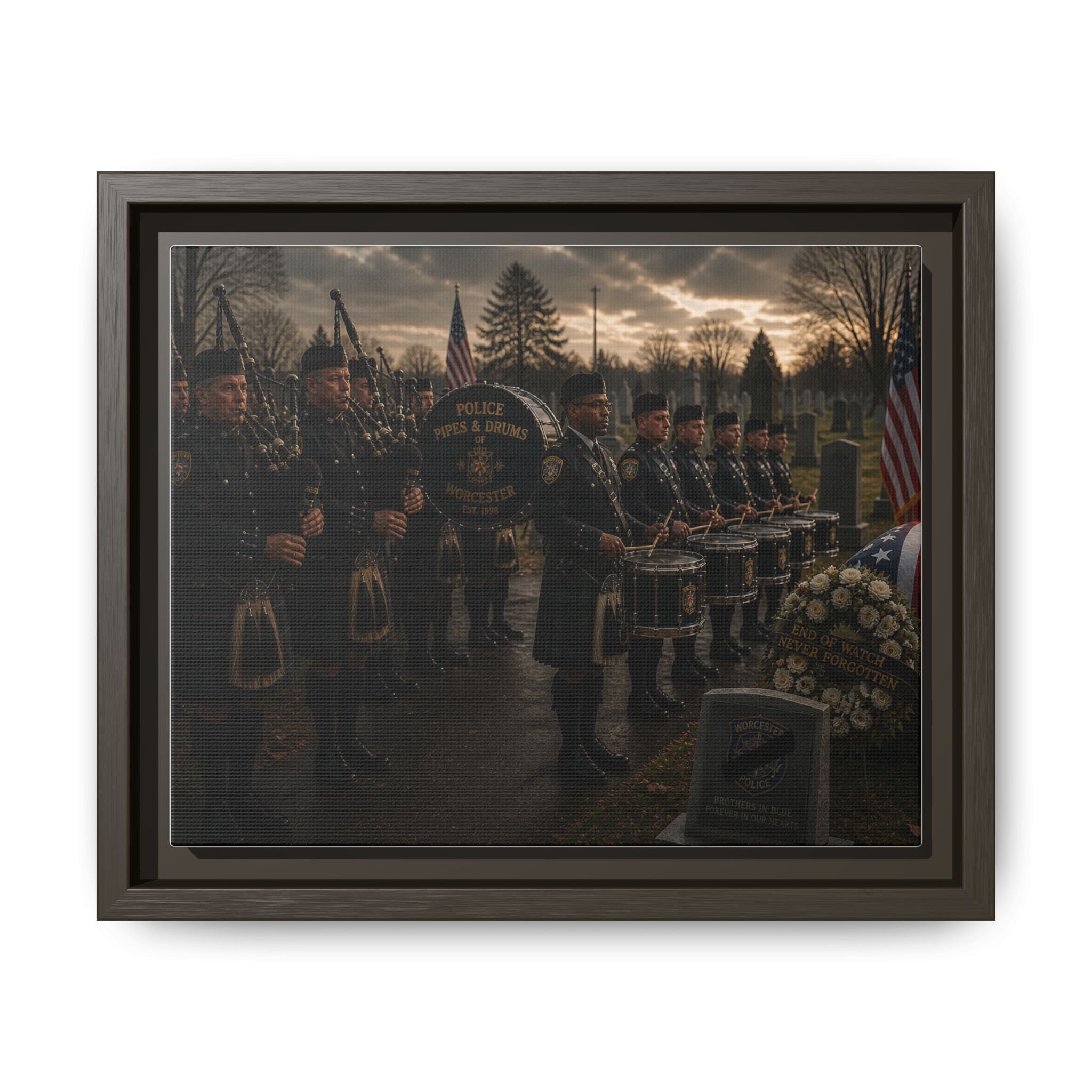 Matte Canvas, Framed (Multi-color)