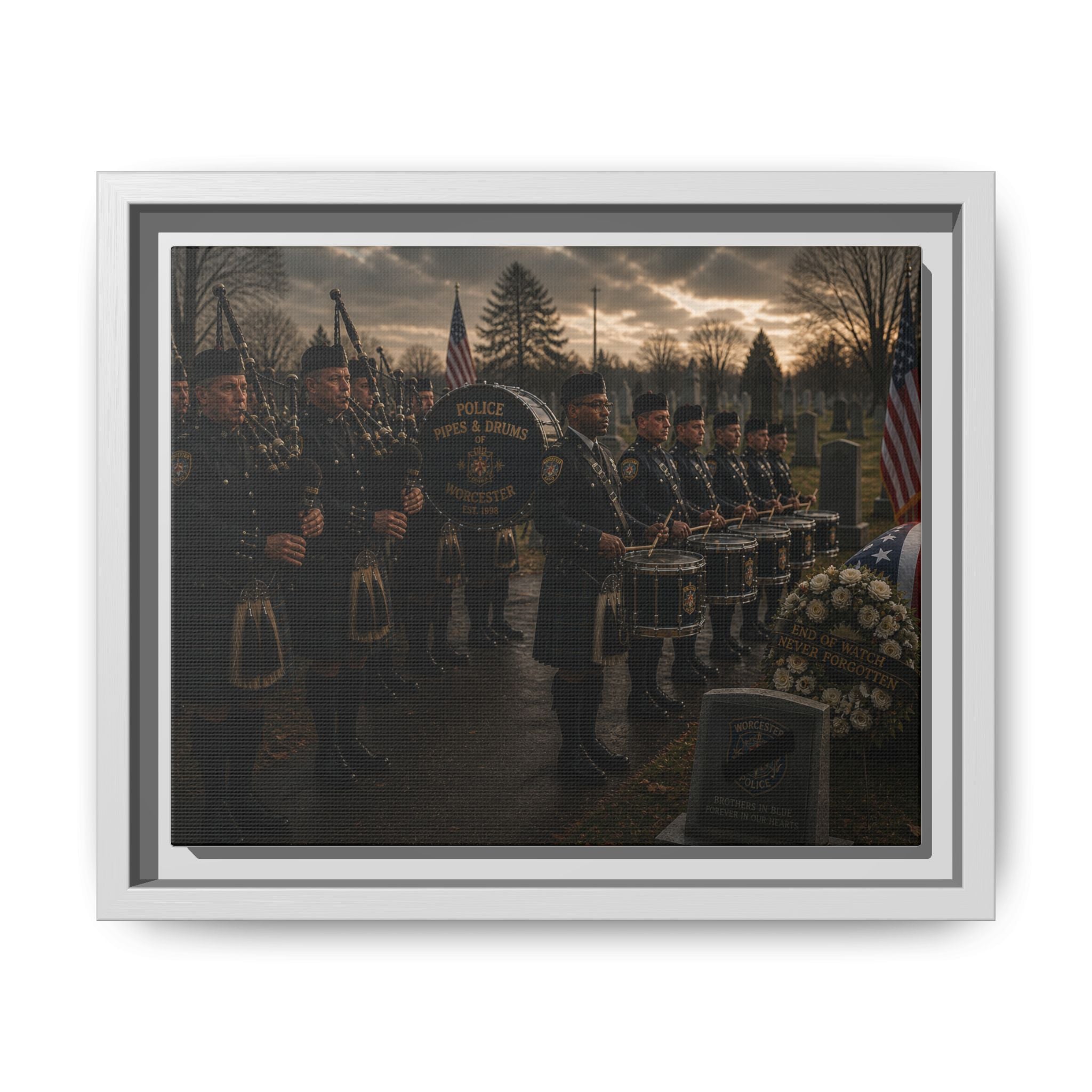 Matte Canvas, Framed (Multi-color)